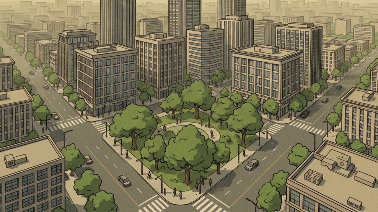 Cel-shaded illustration of Rochester
