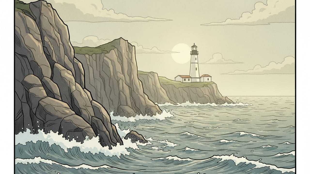 Cel-shaded illustration of Detroit Lakes