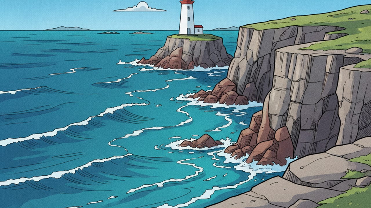 Cel-shaded illustration of Bolinas