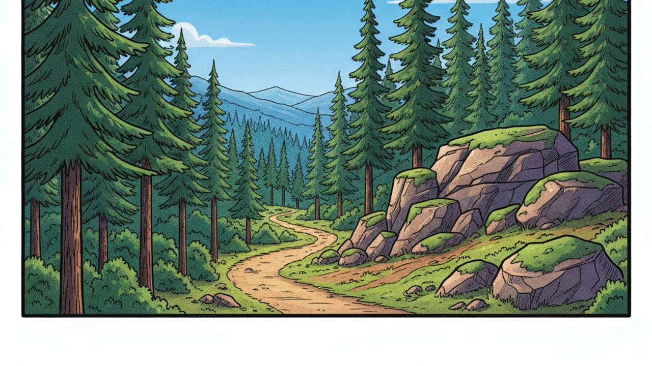 Cel-shaded illustration of Idyllwild
