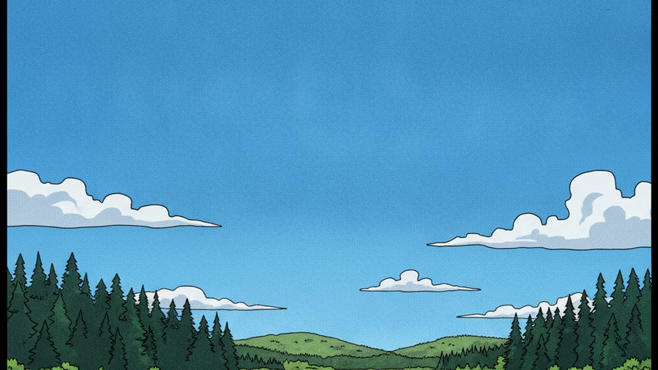 Cel-shaded illustration of High River
