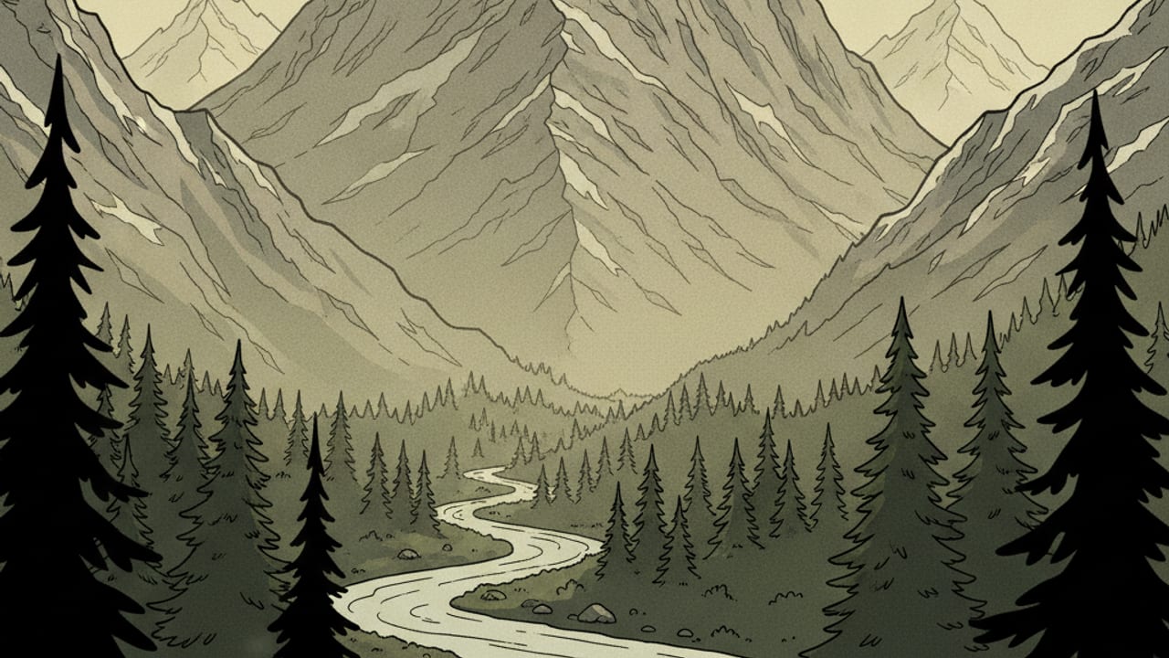 Cel-shaded illustration of Stroudsburg