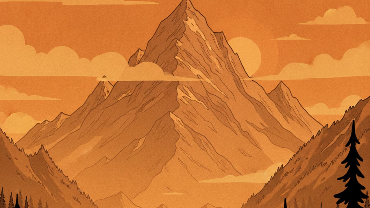 Cel-shaded illustration of Mountain Home