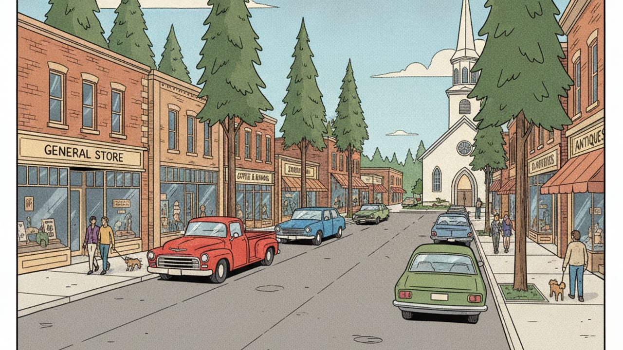 Cel-shaded illustration of Berea